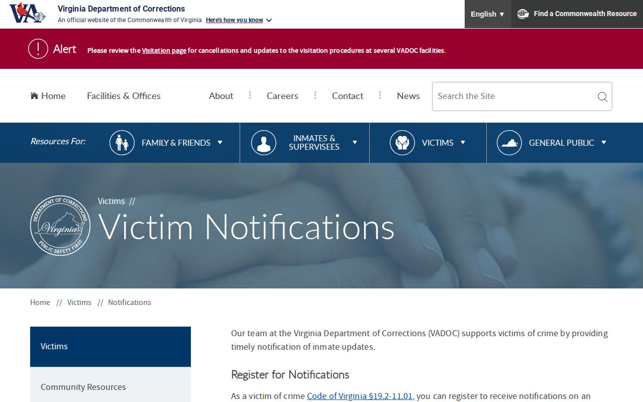 Henry County VINELink and VADOC advanced versus actual release notices