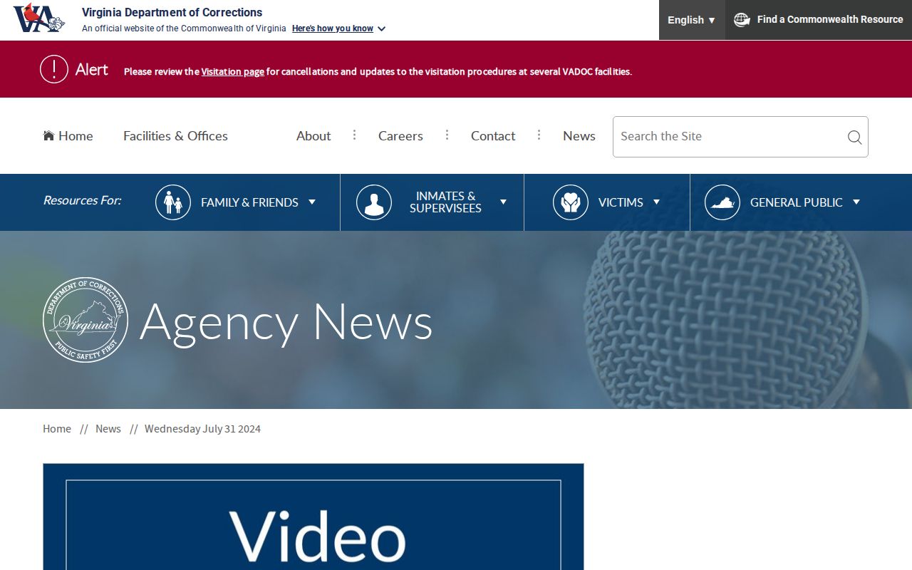 Patrick Henry Correctional Unit VADOC release records source