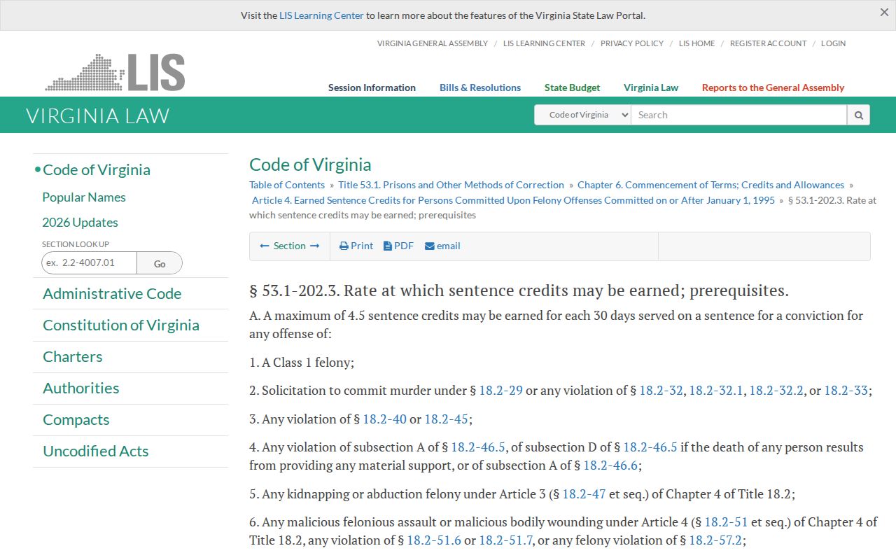 Henry County release date Virginia ESC-1 and ESC-2 rates
