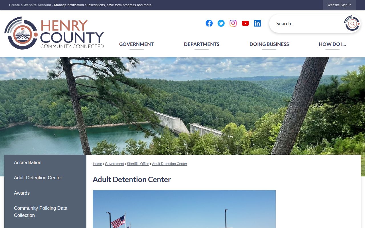 Henry County Adult Detention Center release contact